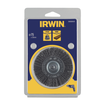 [IW8088424] IRWIN Nylondraadborstel voor Hout Ø75mm