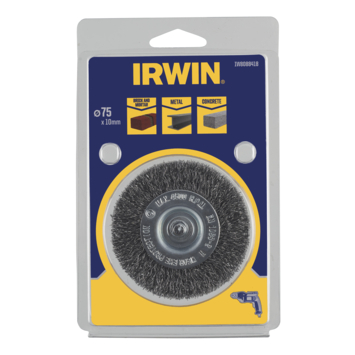[IW8088418] IRWIN Staaldraadborste voor Steen, Beton en Staal Ø75x10mm