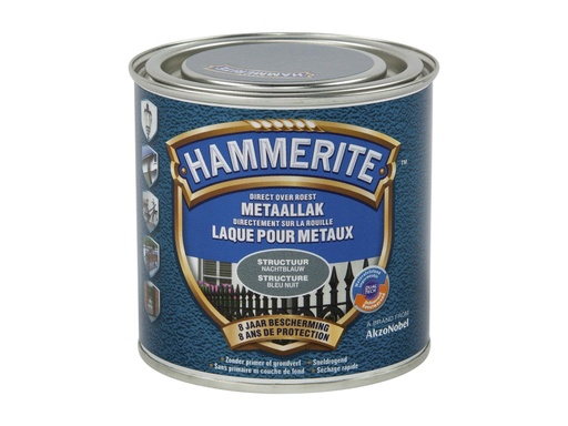 HAMMERITE METAALVERF STRUCTUUR NACHTBLAUW 250ml