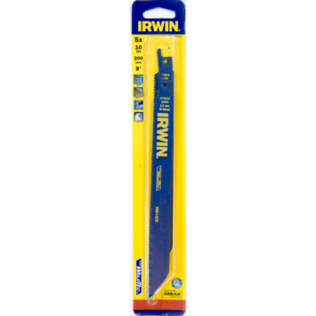 [10504157] IRWIN Reciprozaagblad 200mm 10TPI voor Metaal en Hout - 5ST