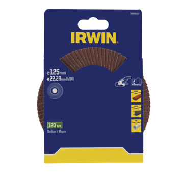 [IW8085107] IRWIN Lamellen Schuurschijf voor Haakse Slijper Ø125 K120