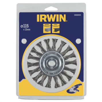 [IW8088403] IRWIN Staaldraadborstel voor Haakse Slijper Ø115mm