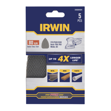 [IW8084004] IRWIN Schuurgaas voor multi BOSCH (PSM80A, PSM160A), SKIL, LUX en METABO zelfklevend K80