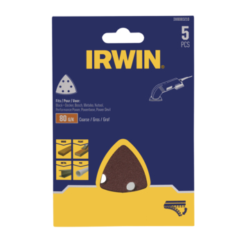 [IW8083210] IRWIN Schuurstroken Delta 92x92x92mm Zelfklevend K80