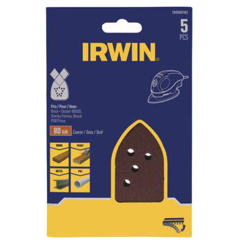 [IW8083401] IRWIN Schuurstroken Handpalm 130x90mm Standaard K80