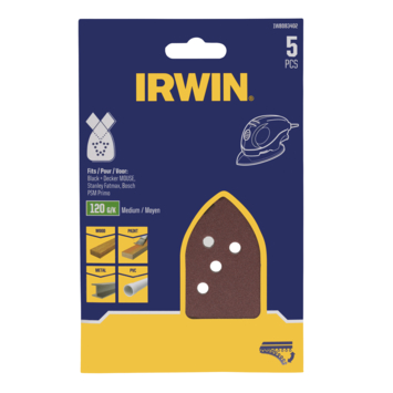 [IW8083402] IRWIN Schuurstroken Handpalm 130x90mm Standaard K120