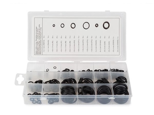 [HAS02] Assortiment Nitrilrubber O-ringen Metrisch 225-Delig