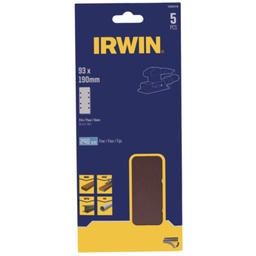 [IW8083728] IRWIN Schuurvel 190x93 mm K240 Zelfklevend met Perforatie voor B+D 5 PCS