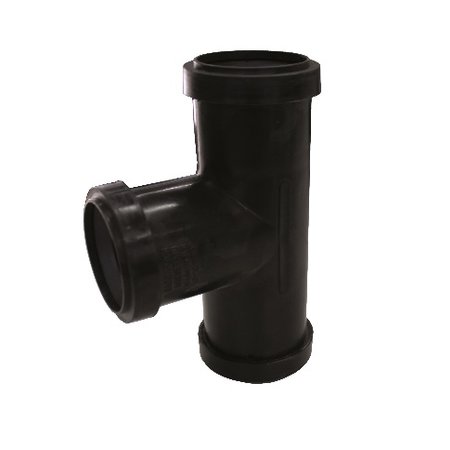 [3203.8408] Sanitair T-Stuk PP Ø40mm - 87° F/F Zwart