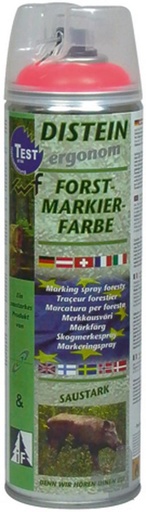 [1054221] DISTEIN Markeerspray Fluo Rood 500ML