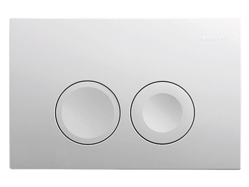 [085319] Geberit Bedieningspaneel Delta 25 voor UP100 Inbouwreservoirs| 24,6x16,4x3,1cm Glanzend wit