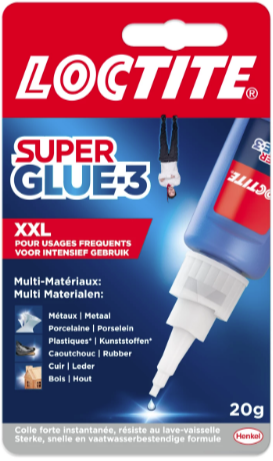 [2642435] Loctite secondenlijm XXL 'Super Glue-3' 20gr