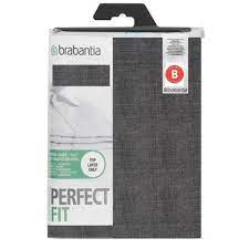 [132186] Brabantia Strijkplankhoes B Katoen Denim Black 124x38 cm