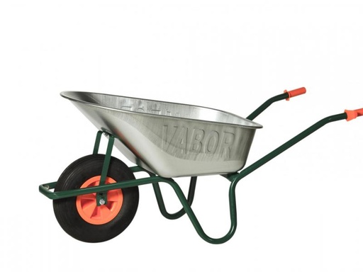 [KX11EVOPA] Vabor Kruiwagen 90L bak verzinkt 1.1mm PP velg, 2 ply