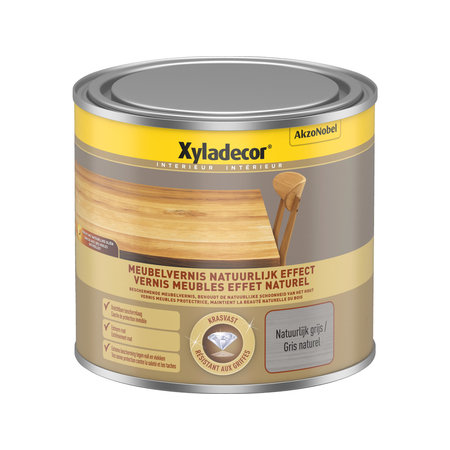 [XY5762910] Xyladecor Meubelvernis Natuurlijk Effect Grijs 0,5L