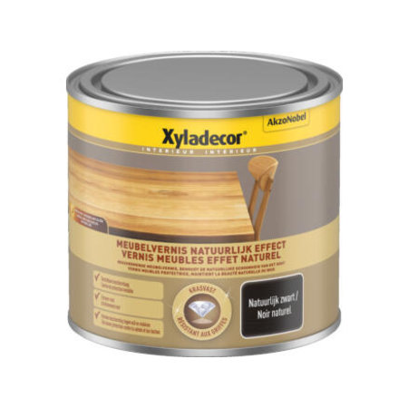 [XY5762912] Xyladecor Meubelvernis Natuurlijk Effect Zwart 0,5L