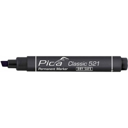 Pica Permanente Stift 2-6mm, Beitelpunt, Zwart