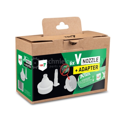 [599317290] Tec7 V-Nozzle + Adaptor Sausages 6st