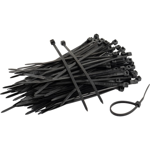 [CB07,6X0400Z] Nylon kabelbinders Zwart 7,6x400 100st
