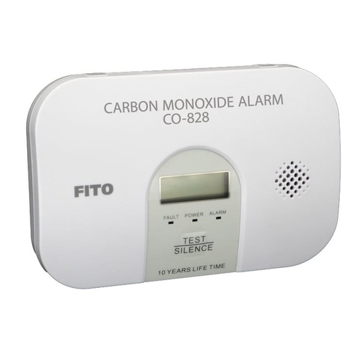 [CO-828] Fito Koolmonoxidemelder Co-Melder 3V 10 jaar incl. 2xaa batt - CO-828