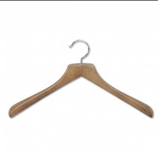 [1053N503] Voila Kleerhanger Hout zonder Broeklat Honey