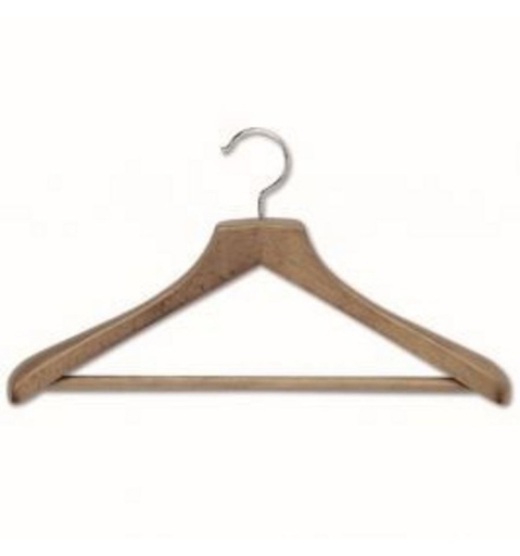 [1053N810] Voila Kleerhanger Hout voor mantel met Broeklat Honey