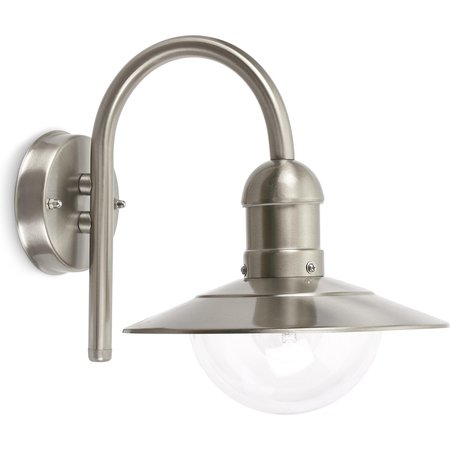 [895200004] Prolight Buitenlamp Ina, Heldere Lens 60W E27 Inox