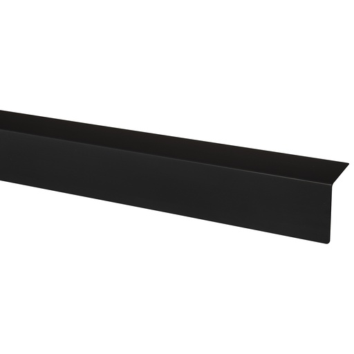 [123133334] Hoekprofiel PVC zwart 2600x100x100mm