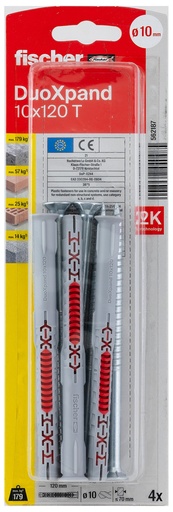 [562187] fischer constructieplug DuoXpand 10 x 120 T 4st