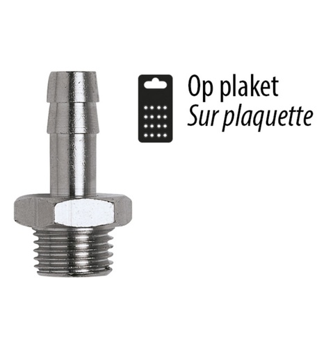 [CSC00010045*2] Slangdrager 1/4" E - Ø8mm 2st