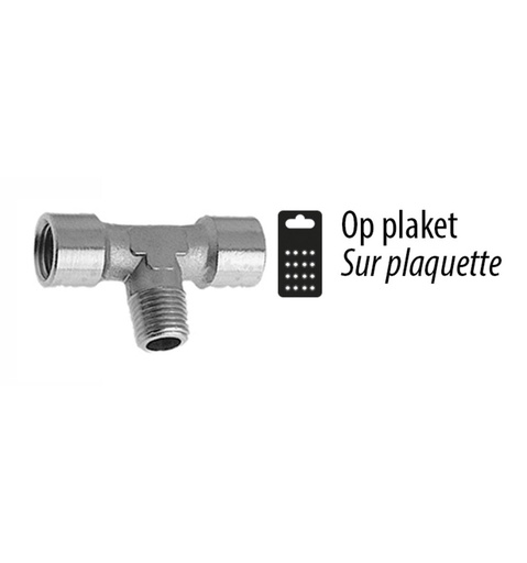 [CSF17A121414] Stratos Pro T-Stuk 1/4"I x 1/4"E x 1/4"E