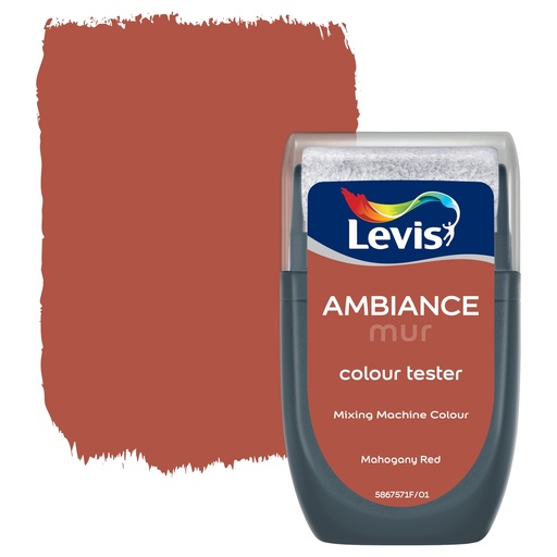 [LVLV5867570] Levis Ambiance Tester Muurverf Extra mat 30ml Mahogany Red 