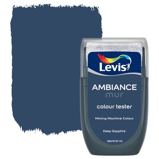 [LV5867573] Levis Ambiance Tester Muurverf Extra mat 30ml Deep Sapphire 