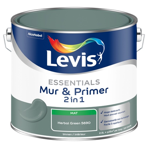 [LV5881220] Levis Essentials Mur&Primer 2.5L Herbal Green 