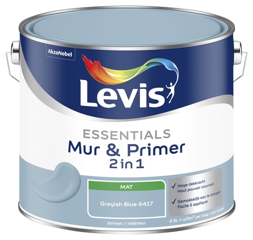 [LV5881211] Levis Essentials Mur&Primer 2.5L Greyish Blue 