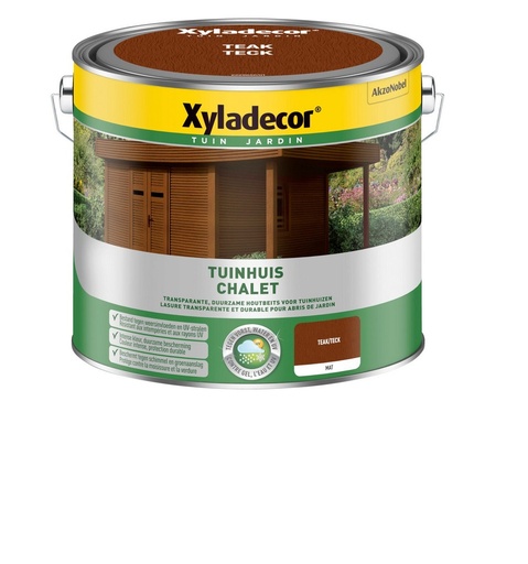 [XY5853872] Xyladecor Tuinhuis WB Teak 2.5L 