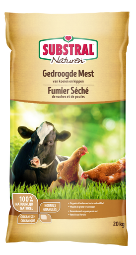[SNKM200] Substral Naturen Gedroogde Koemest 20Kg