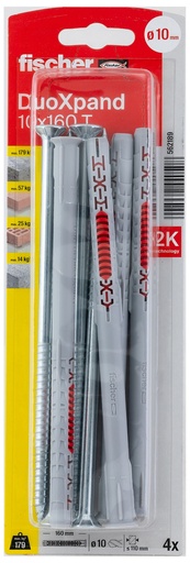 [562189] fischer constructieplug DuoXpand 10 x 160 T 4st