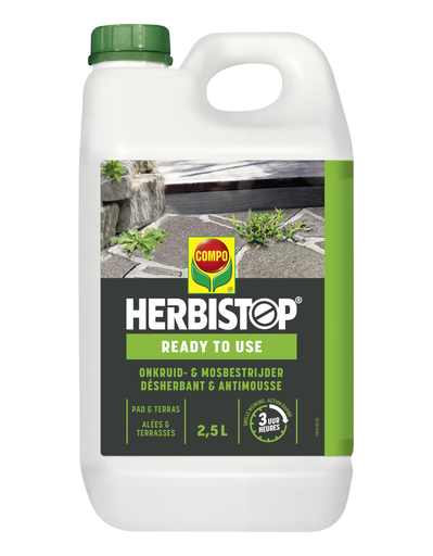 [2198402017] Compo Herbistop Ready Paden & Terrassen 2,5l (25m²)