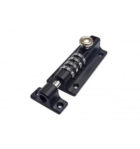 [S-2256-2-100] Grendel met Combinatieslot - Zwart - 97x49mm