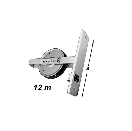 [S-6122-61-12] Lintopwinder, Lange Klem, Wit 12mx22mm 