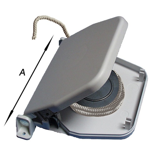 [S-8441-1] Koordopwinder met 5m koord Wit