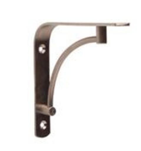 [1-0490-2-145] Plankendrager Binnenboog Zwart - 145x145mm