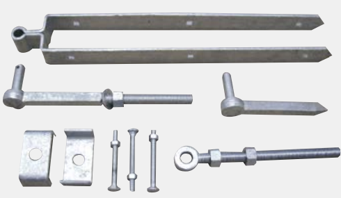 [167-PP-600] Poortscharnierset 3"/75mm Verstelbaar 600mm
