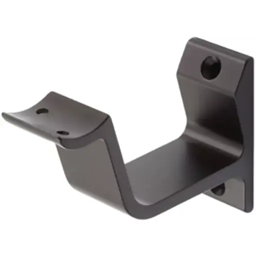 [S-3553-58-2] Trapleuninghouder Alu Zwart 2 st.