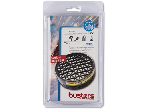 [1031297] Busters Titan filter ABEK1 2 stuks 