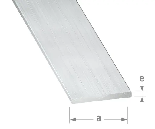 [2004-5211-25] Plat Profiel Aluminium Brut 30X2mm  2,5m