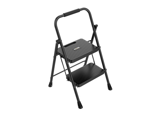 [L322N] Comfort Step Trapladder 2 treden Zwart