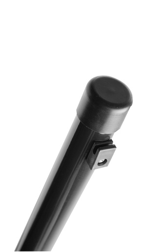 [TOP48/200Z] Ronde Paal voor Tuingaas Zwart Ø48mm 200cm