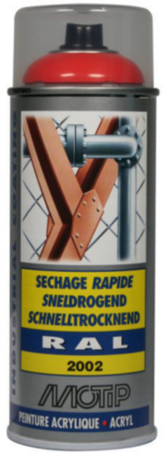 [07086] MOTIP INDUSTRIAL LAK HOOGGLANS RAL 2002 BLOED ORANJE  400ML